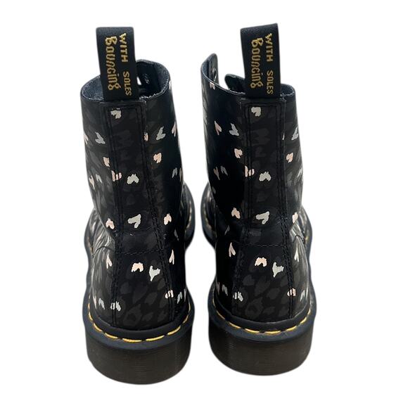 Dr. Martens1460 Pascal Leather Wild Heart Printed Lace Up Boots - Picture 9 of 11